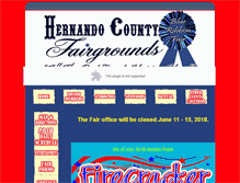 Tablet Screenshot of hernandofairgrounds.com